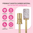 thumbnail image 3 of Pana Loxo Gold Color Easy-Off Mandrel Bit 3/32" Shanks- For Nail Drill/File Made in USA, 3 of 7