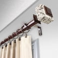 thumbnail image 2 of Brielle 1" Single Curtain Rod, 120-170 inches- Bronze, 2 of 2