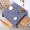 thumbnail image 3 of Leopard Print Square Tablecloth 42x42in(107x107cm) – Waterproof Polyester Printed Table Cover, Wrinkle Resistant & Washable for Kitchen Dining Picnic Party Decor, 3 of 6