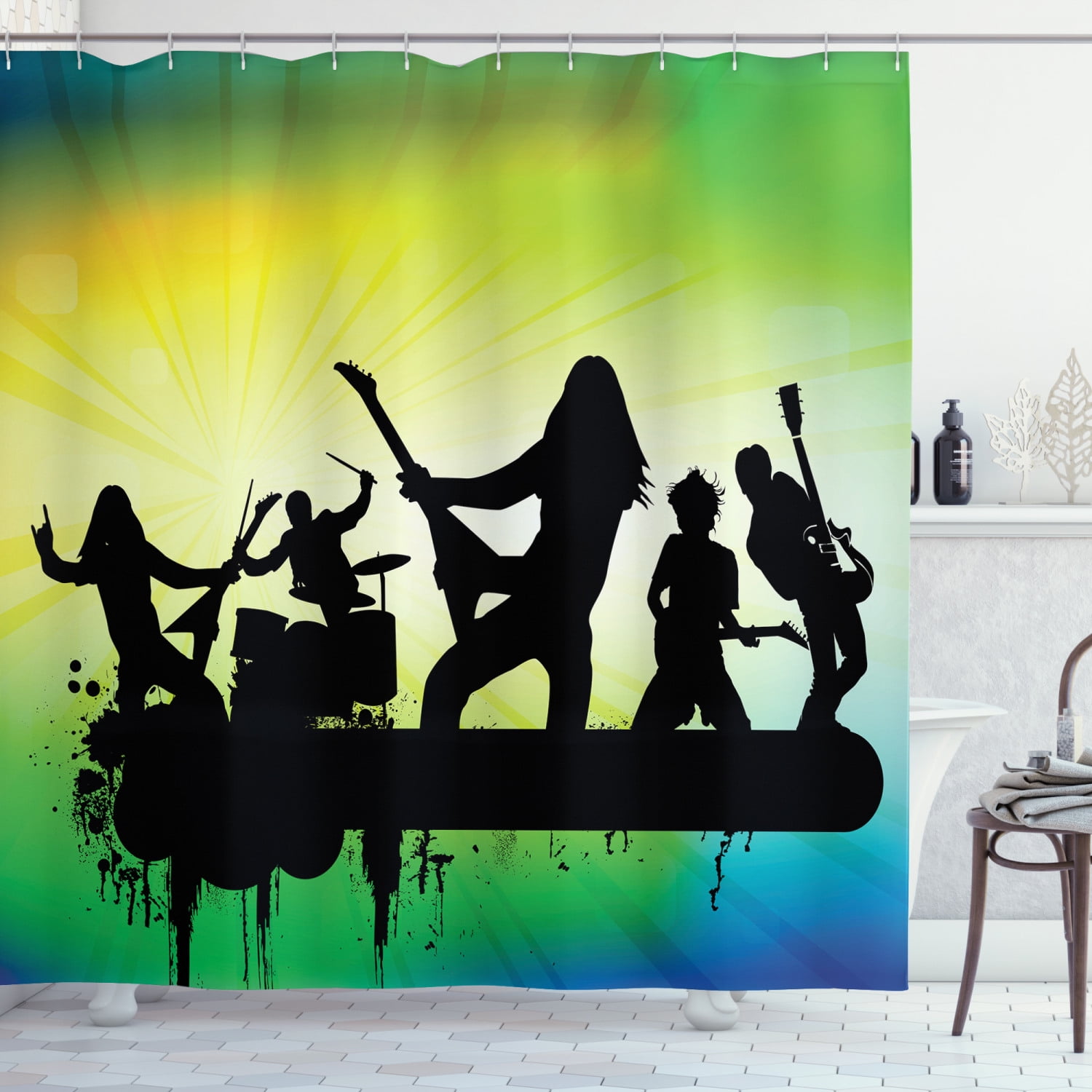 The Beatles Rock Band Music Legend Custom Print Bathroom Shower Curtain Decor 