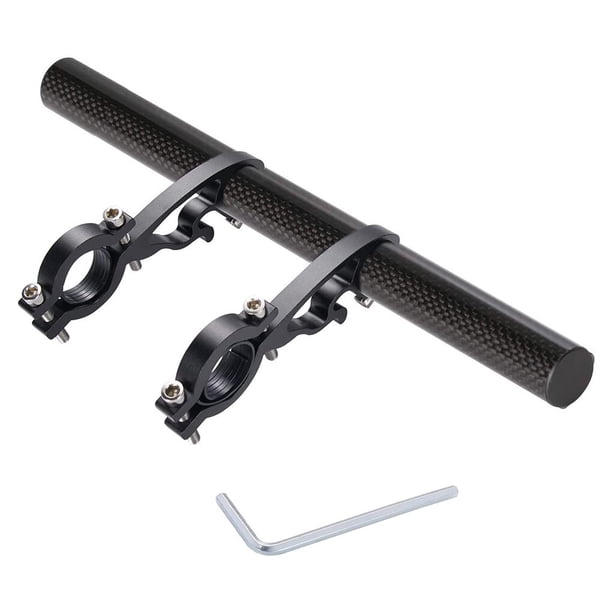 Sonducket Extensor de manillar de bicicleta de 25cm, soporte extendido para manillar de bicicleta, abrazaderas dobles, barra de montaje para Ciclismo No.01