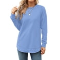 thumbnail image 2 of OutfitShow Sweatshirts for Women Casual Long Sleeve Crewneck Shirts Tunic Tops,Sizes S-3XL, 2 of 8