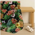 thumbnail image 4 of Soimoi Cotton Cambric Fabric Floral,Monstera Leaves & Pine Fruits Printed Craft Fabric by the Yard 42 Inch Wide, 4 of 7