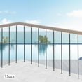 thumbnail image 3 of Wrought Iron Balusters with Base,Staircase Decorative Metal Balusters, 44.48x0.5in Deck Balusters Iron, Staircase Baluster(15 Straight Balusters), 3 of 9