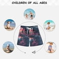 thumbnail image 6 of FORMRS Boys Swim Trunks Quick Dry Mesh Liner Boardshorts Sizes XS-XL, Glowing Jellyfish, 6 of 7