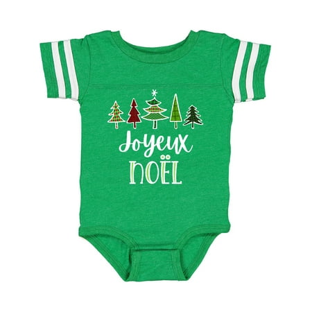 

Inktastic Joyeux Noël- Christmas Trees Gift Baby Boy or Baby Girl Bodysuit