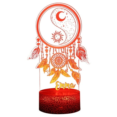 

With Remote LED Light Creative Acrylic Multicolor 3D Visual Effects Home Bedroom Decor Ramadan Mubarak Deacoration
