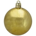 thumbnail image 3 of 60ct Shiny Vegas Gold Shatterproof Christmas Ball Ornaments 2.5" (60mm), 3 of 4
