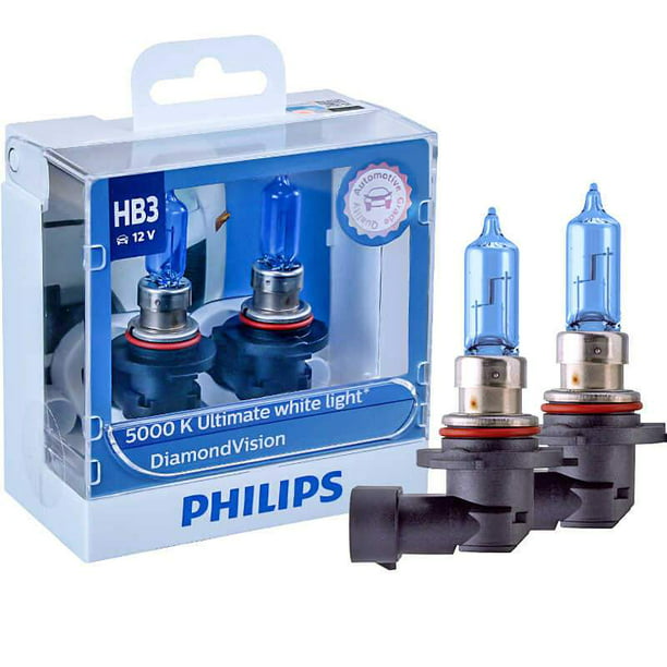 Philips HB3 9005 DV 12.8V 65W P20d Vision 5000K Ultimate White Light 9005DVS2 Pack of Bulbs - Walmart.com