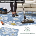 thumbnail image 5 of Blue Daisy Outdoor Rug for Patio/Deck/Porch, Non-Slip Large Area Rug 5 x 8 Ft, Spring Floral Elegant Pastoral Botanical Indoor Outdoor Rugs Washable Area Rugs, Reversible Camping Rug Carpet Runner, 5 of 8