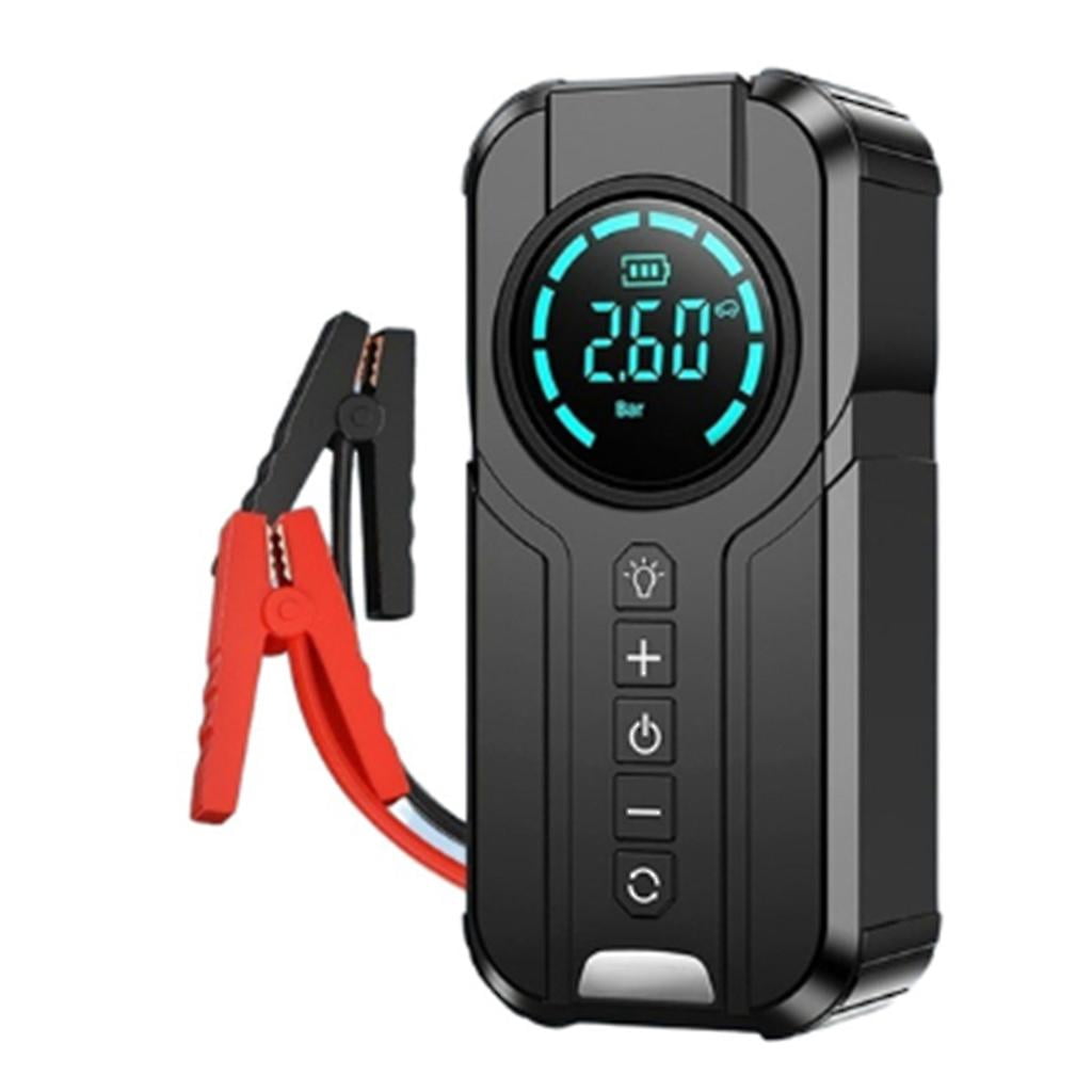 Jump Starter Power Bank Lighting Air Compressor Battery Starting Tyre Inflator