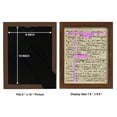 thumbnail image 4 of Vellum Songbook II -Framed Print w/glass-Chestnut, 4 of 7
