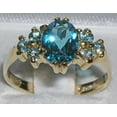 thumbnail image 2 of LBG 14k Yellow Gold Natural Blue Topaz Womens Promise Ring - Size 9.5, 2 of 4