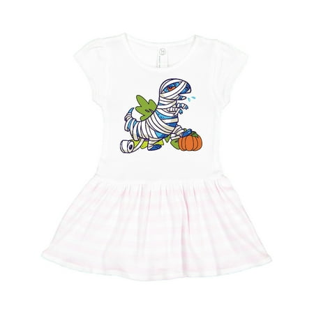 

Inktastic Halloween Dinosaur Mummy Gift Toddler Girl Dress