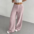 thumbnail image 5 of Yokua Women's Corduroy Wide-Leg Soft and Warm Work Pants, 5 of 9
