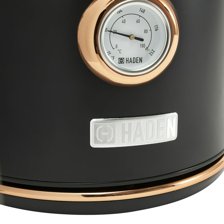 Haden Heritage Stainless Steel Electric Tea Kettle with Toaster,  Black/Copper, 1 Piece - City Market