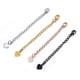 thumbnail image 5 of Guardurnaity Cadena de cola de extensión, collar de acero inoxidable, pulsera, fabricación de joyas para el cuerpo, broche, extensor, bolso hecho a mano Ropa, zapatos y accesorios Miscelánea Negro Guardurnaity AP015725-04, 5 of 6