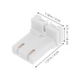 thumbnail image 4 of KAKOWELY Lamp Holder 6pcs Fluorescent Tube Light Socket Holder Tube Light Bracket For Home Office For Led Tube Conversion Lamp Holder Base1.57"X1.18"X0.71", 4 of 4