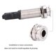thumbnail image 4 of 2.5mm To 6.35mm Audio Adapter, Silver Endpin Jack, For Guitar Acoustic Guitar, 4 of 8