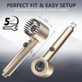 thumbnail image 5 of Filtered Shower Head With Handheld  High Water Flow And Multiple Spray Modes Filter Power Wash For Hard Showerhead On/off Pets Bath (golden), 5 of 5