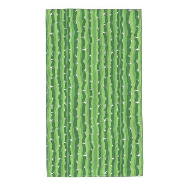 Balery Cactus Toalla de Microfibra Premium con Estampado – 27.5x16 pulgadas, Alta Absorción, Suave y Aterciopelada, Secado Rápido