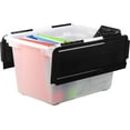 thumbnail image 4 of Storex Flip-Top Storage Tub / Frost White (4 units/pack), 4 of 6