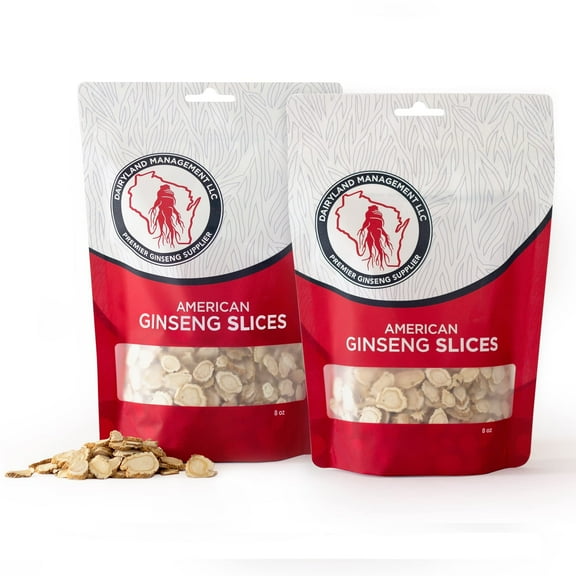 Wisconsin American Ginseng Slices, Gluten-Free, Non-GMO, 16 oz