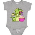 thumbnail image 3 of Inktastic Dragon Cupcake 1st Birthday Boys or Girls Baby Bodysuit, 3 of 5