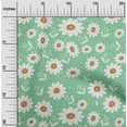 thumbnail image 2 of oneOone Cotton Cambric Mint Green Fabric Florals Quilting Supplies Print Sewing Fabric By The Yard 56 Inch Wide, 2 of 5