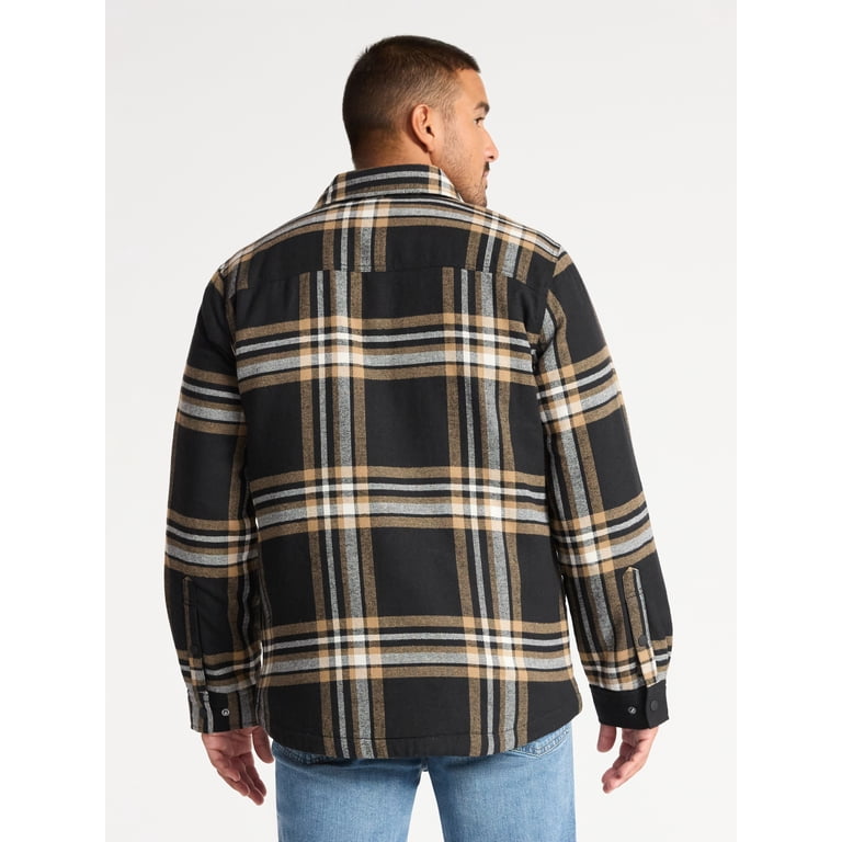 George Men's Quilted Flannel Shirt Jacket photo 5