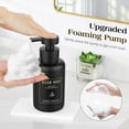 thumbnail image 4 of Luxspire Foaming Soap Dispenser, Glass Foam Pump Soap Dispenser, Non-Slip Hand Soap Dispenser with 5 Waterproof Labels, 15 Oz Refillable Liquid Soap Dispenser for Bathroom & Kitchen, Black, 2 Pack, 4 of 8