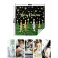 thumbnail image 4 of Black Green Christmas Cloth Napkins Set of 6 Reusable Dinner Napkins, Xmas Tree Stars Snowflake Winter Cocktail Napkin Washable Table Napkins for Wedding/Holiday Party/Baby Shower 20"x20", 4 of 7