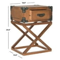 thumbnail image 4 of SAFAVIEH Dunstan Accent Table With Storage Drawer Brown, 4 of 5