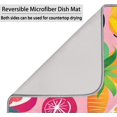thumbnail image 5 of Fruit Pitaya Lemons Dish Drying Mat for Kitchen Counter,18 X 24 in Microfiber Drying Pad Dishes Drainer Mat Dish Rack Mats Absorbent Kitchen Accessories Coffee Maker Mat, Large, 5 of 6