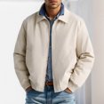 thumbnail image 2 of Kureaily Spring And Fall Models Simple Com Muter Jacket Men's Zipper Lapel Jacket Jacket, 2 of 7