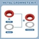 thumbnail image 3 of Uxcell 110 Pcs Ojetes con Arandelas 5/16" Kit de Grommets Rojo, 3 of 7