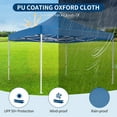 thumbnail image 6 of Garvee 10x10 Patio Pop Up Canopy Tent, Commercial Canopy with Roller Bag and PU Coating Waterproof Fabric, All Season Heavy Duty Sun Shelter for Events, Parties, Camping, 6 of 7