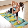 thumbnail image 6 of Yellow Lemon Fruit Flowers Hot Yoga Mat Towel Non Slip for Hot Yoga - Quick-Drying Yoga Mat Cover with 4 Corner Pockets with Travel Bag - Hot Yoga Towel Non Slip Grip Moisture Wicking Sweat 70"x26", 6 of 6