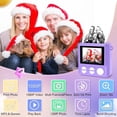 thumbnail image 3 of YYhl Instant Print Kids Camera 1080P Selfie Digital Camera, Christmas Birthday Gifts Portable Travel Toy for Boys & Girls Age 3-12 Purple, 3 of 6