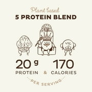 KOS Organic Plant Based Protein Powder, Chocolate, 20g Protein, 10 Servings, 13.75oz, 0.85lb
