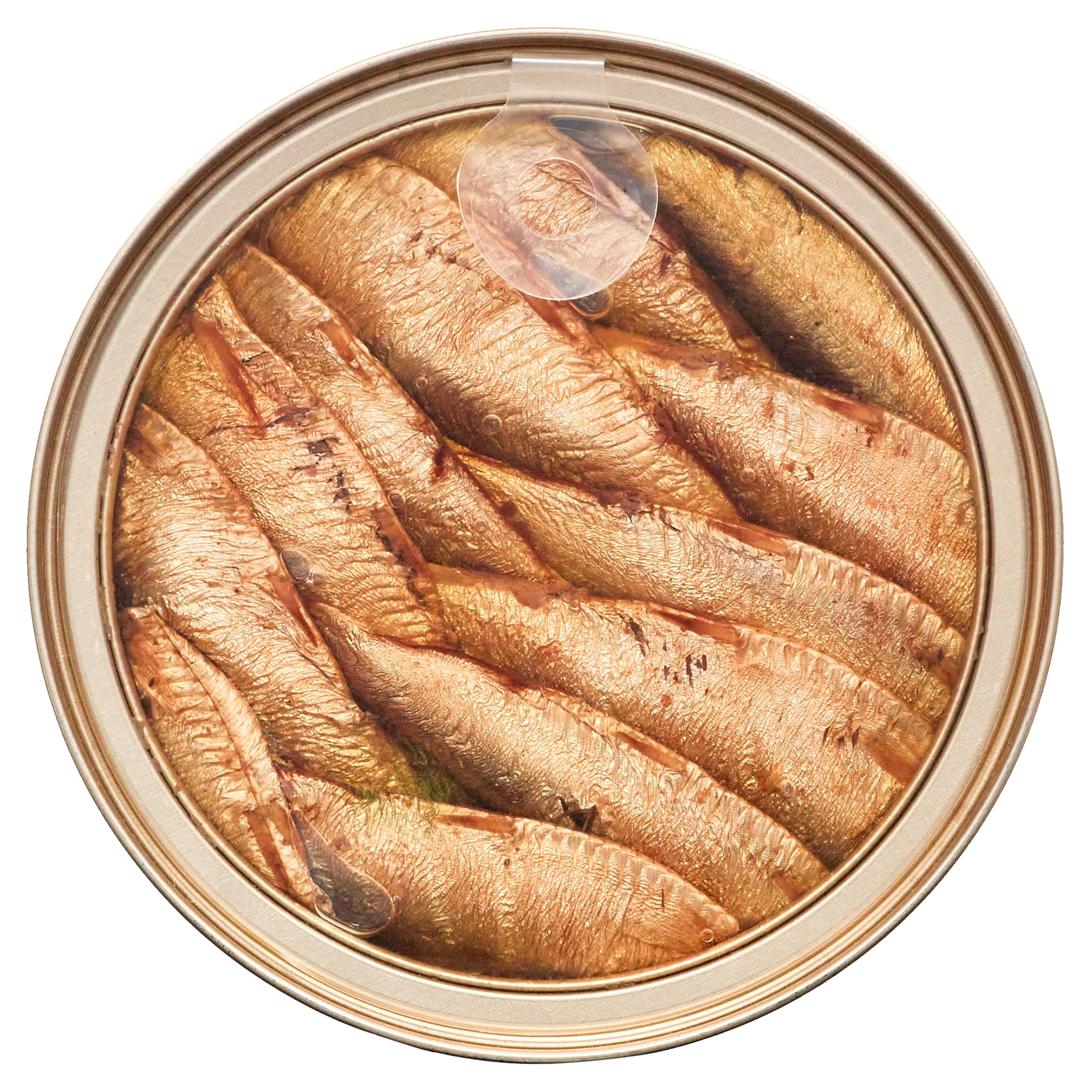 MW Polar Smoked Brisling Sardine in Olive Oil With Plastic Clear Top 4.23 oz.