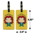 thumbnail image 6 of Aquaman Movie Mera Chibi Character Luggage ID Tags Suitcase Carry-On Cards - Set of 2, 6 of 6
