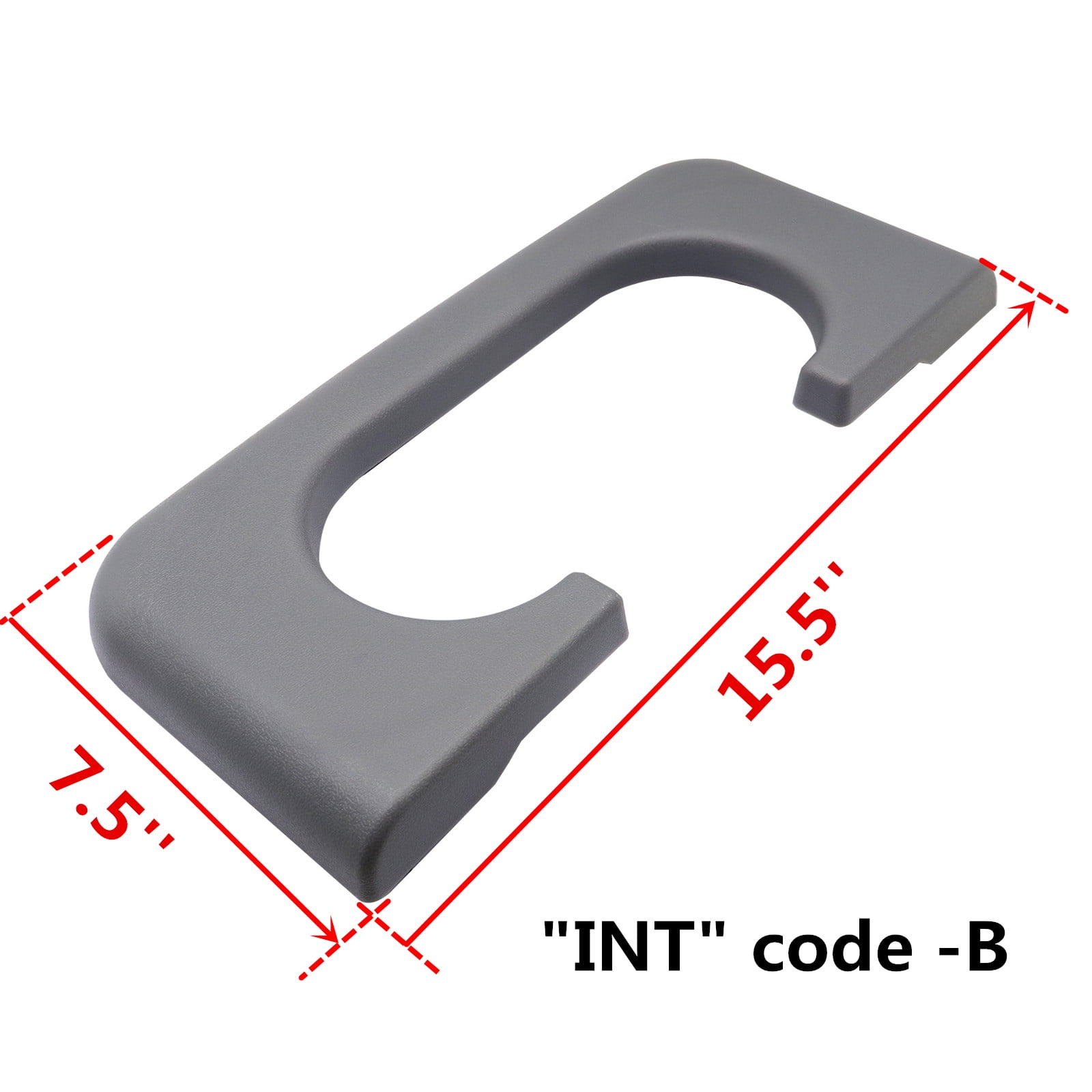 SecosAutoparts Center Console Cup Holder Replaces Pad Light Flint Grey ...