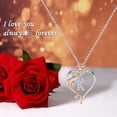 thumbnail image 4 of Jewelry Initial Heart Necklace Heart Letter Necklace Personalized Monogram Necklace 1 Pc Necklaces for Women, Necklace Pendant Mother's Day Jewelry Gift for Mother Wife Grandma, 4 of 5