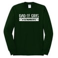 thumbnail image 2 of Wild Bobby, Outnumbered Dad with Girls Gift, Father's Day, Men Long Sleeve Shirt, Forest Green, Small, 2 of 3