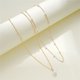 thumbnail image 3 of 2025 New Fashion Two layered Pearl Chain Necklace for Women Gold Color Metal Collar Jewelry Bijoux Gift, 3 of 4