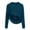 Blue, variant on YDFCWXW Women's Fleece Sherpa Lined Sweater 2025 Winter Thermal Shirts Long Sleeve Neck Slim Fitted Pullover Tops (Black, One Size)