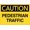 Warning Sign 1, variant on Caution Pedestrian Crossing Sign 12 x 8 Inches - Rust-Free Aluminum, Easy to Read, Sturdy Keep Out Sign, Outdoor Home, Farm, Yard, Road