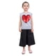 thumbnail image 1 of Camisetas para niñas, lindas lentejuelas en forma de corazón, algodón, verano, sin mangas, informales, camisetas para niños, ropa para niños, gris, 1 of 8