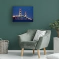 thumbnail image 5 of Trademark Fine Art Monte Nagler Mackinaw Bridge At Night St. Ignace Mi Color Canvas Wall Art - 18x24, 5 of 5